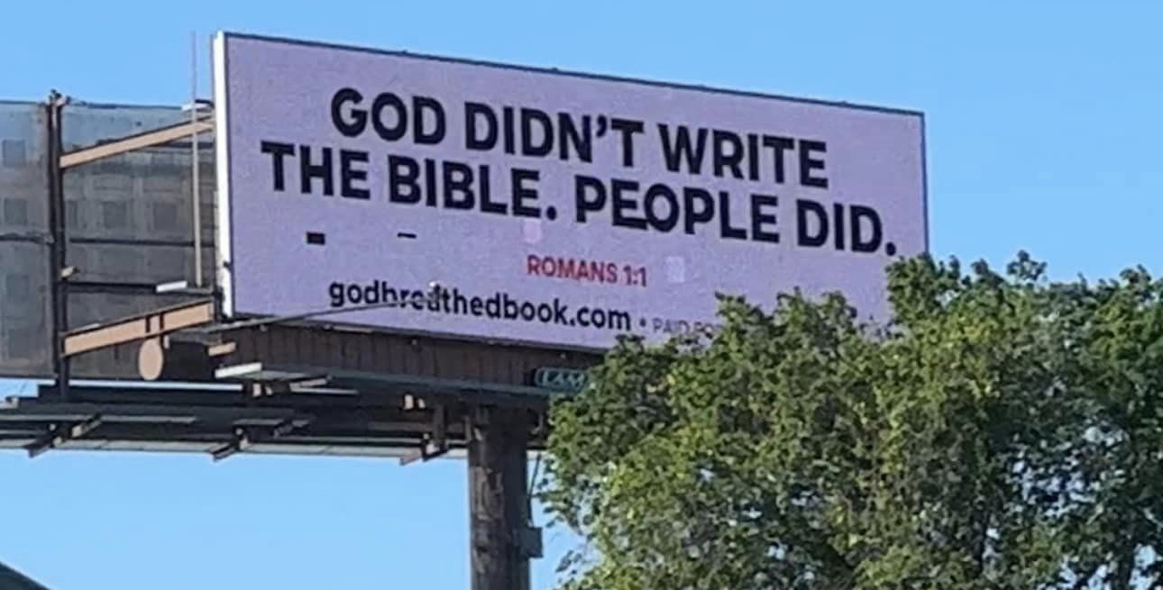 god didn't write the bible pepole did